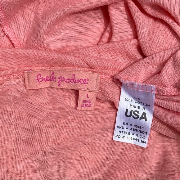 🍑 Fresh Produce waterfall tunic style t shirt. - Picture 4 of 4